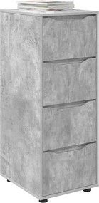 vidaXL Ντουλάπι αποθήκευσης Σκυρόδεμα Γκρι 40 x 48 x 105 εκ