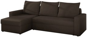 Γωνιακός καναπές Luno-Καφέ - 237.00Χ150.00Χ90.00cm