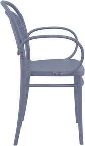 ΠΟΛΥΘΡΟΝΑ ΠΟΛ/ΝΙΟΥ ΜΑΡΣΕΛ XL DARK GREY 57Χ52Χ85εκ.
