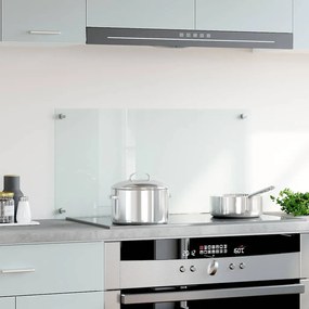 vidaXL Πλάτη Κουζίνας Διαφανής 80 x 40 εκ. από Ψημένο Γυαλί