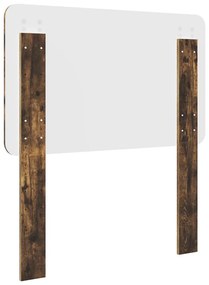 vidaXL Κεφαλάρι Καπνιστό Δρύς 75 cm Επεξεργασμένο ξύλο