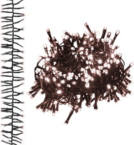 vidaXL Φωτάκια Cluster με 2000 LED Θερμό Λευκό 17 μ. από PVC