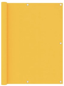 vidaXL Διαχωριστικό Βεράντας Κίτρινο 120 x 400 εκ. Ύφασμα Oxford
