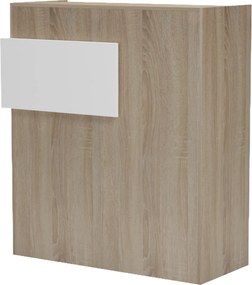 ΓΡΑΦΕΙΟ ΥΠΟΔΟΧΗΣ (RECEPTION) GAND HM2154.01 ΜΕΛΑΜΙΝΗ SONAMA/ΛΕΥΚΟ 95.5x40x110Υεκ