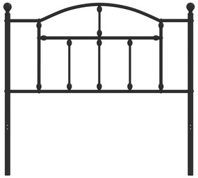 vidaXL Κεφαλάρι Μαύρο 100 εκ. Μεταλλικό