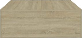 vidaXL Τραπεζάκι Σαλονιού Sonoma Δρυς 100x100x35 εκ. από Επεξ. Ξύλο