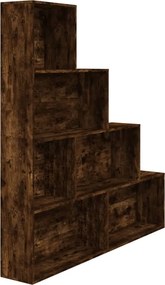 vidaXL Βιβλιοθήκη Καπνιστή Δρυς 155 x 24 x 160 εκ.