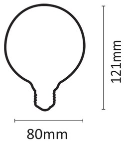 InLight Ε27 LED Filament G80 8watt (7.27.08.39.1)