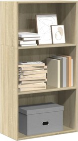 vidaXL Βιβλιοθήκη Sonoma Δρυς 60x30x114 εκ. από Επεξεργασμένο Ξύλο