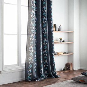 Κουρτίνα (140x280) Με Τρουκς Gofis Home Lisbeth Blue 592/09