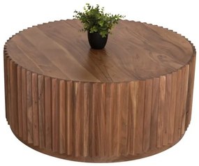ΤΡΑΠΕΖΙ ΣΑΛΟΝΙΟΥ ΣΤΡΟΓΓΥΛΟ SEDGE HM9695 ΜΑΣΙΦ ΑΚΑΚΙΑ-ΦΥΣΙΚΟ ΧΡΩΜΑ Φ90Χ38Υεκ.