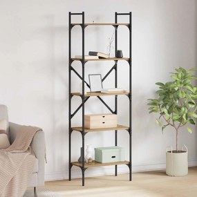 vidaXL Βιβλιοθήκη 5 επιπέδων 56 x 32 x 174 cm Επεξεργασμένο ξύλο