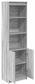 vidaXL Ντουλάπι Γκρι Sonoma 50x35x180 εκ. από Επεξεργασμένο Ξύλο