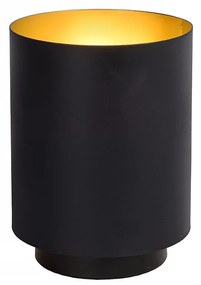 Φωτιστικό Επιτραπέζιο Lucide 45588-01-30 SUZY Μαύρο Ματ (Black Mat)|Χρυσό Χρώμα (Gold Coloured)