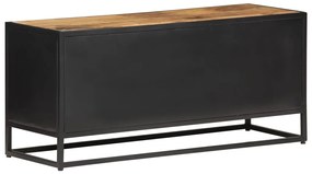 vidaXL Έπιπλο Τηλεόρασης 90x30x40εκ Ακατ. Μάνγκο/Φυσικό Ζαχαροκάλαμο