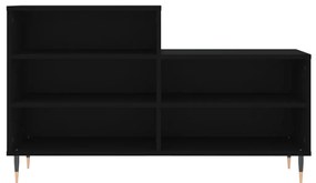 vidaXL Παπουτσοθήκη Μαύρο 102x36x60 εκ. από Επεξεργασμένο Ξύλο