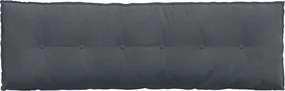 vidaXL Μαξιλάρι Πλάτης Σκούρο Γκρι 160 x 50 x 19 cm