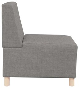 vidaXL Μοναδικός Καναπές χωρίς Χερούλια 2 pcs Taupe 55 x 74 x 82 εκ.