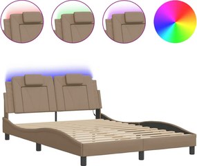 vidaXL Πλαίσιο Κρεβατιού Viana με LED Χωρίς Στρώμα 120x200 εκ.