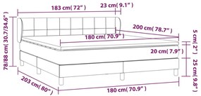 ΚΡΕΒΑΤΙ BOXSPRING ΜΕ ΣΤΡΩΜΑ ΜΑΥΡΟ 180X200 ΕΚ. ΥΦΑΣΜΑΤΙΝΟ 3126263