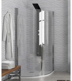 KARAG  STOCKBATHROOM Καμπίνα ημικυκλική με σατινέ κρύσταλλο S8 KARAG 90x90x200cm KARAG-5206836007656