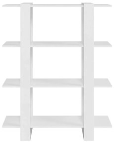vidaXL Βιβλιοθήκη/Διαχωριστικό Χώρου Λευκό 100 x 30 x 123,5 εκ.