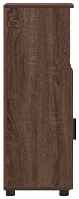 vidaXL Ντουλάπι Μπάνιου Καφέ δρυς 30 x 35 x 95 εκ Επεξεργασμένο ξύλο