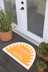 Stewehome Χαλί εισόδου με αντιολισθητική βάση και ψηφιακή εκτύπωση Κίτρινο 40x60x10 cm