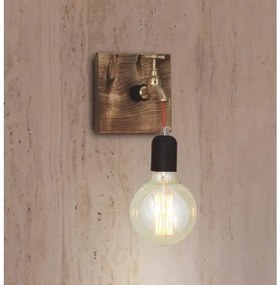 Απλίκα φωτιστικό HIKARI σωλήνας μαύρο μπεζ HL-078-1W Homelighting-77-2870-Μαύρο 77-2870