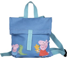 Σχολική Τσάντα Νηπιαγωγείου (28x4x30) Petit Jour Peppa Pig Μπλε 52-568/10-1