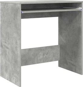 vidaXL Γραφείο Σκυρόδεμα Γκρι 77,5 x 43 x 79 cm Επεξεργασμένο Ξύλο