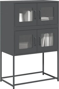 vidaXL Highboard Ανθρακί 68x39x107 cm Χάλυβας
