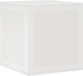 vidaXL Κουτί αποθήκευσης Λευκό 55 x 53 x 57 εκ. Πολυπροπυλένιο