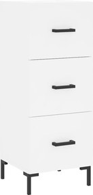 vidaXL Ντουλάπι Λευκό 34,5 x 34 x 180 εκ. από Επεξεργασμένο Ξύλο