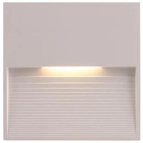 Απλίκα Φωτιστικό Τοίχου SLIM LED 3W 120X120X12 3000K IP65 145-52101 Eurolamp-145-52101-Λευκό 145-52101