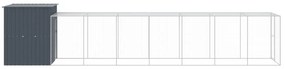 vidaXL Κοτέτσι με Περίβολο Ανθρακί 165x863x181 εκ. Γαλβαν. Χάλυβας