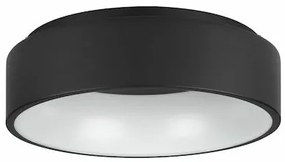 Eglo Marghera 2 Μοντέρνα Μεταλλική Πλαφονιέρα Οροφής με Ενσωματωμένο LED σε Μαύρο χρώμα 45cm 390049