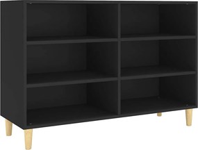 vidaXL Ραφιέρα Μαύρη 103,5 x 35 x 70 εκ. από Επεξεργασμένο Ξύλο
