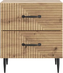 vidaXL Κομοδίνο 2 τεμ. Artisan Δρυς 43 x 34,5 x 47,5 εκ