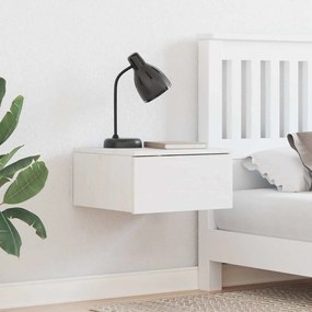 vidaXL Κομοδίνο 2 pcs Λευκό 37 x 35 x 18.5 εκ Μασίφ ξύλο πεύκου