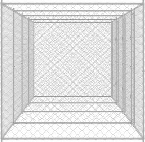 vidaXL Κλουβί σκύλου Ασημί 800 x 200 x 200 εκ. Επικαλυμμένος Χάλυβας