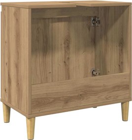 vidaXL Ντουλάπι Νιπτήρα τεχνίτης Δρυς 58x33x60 εκ. Επεξεργασμένο Ξύλο