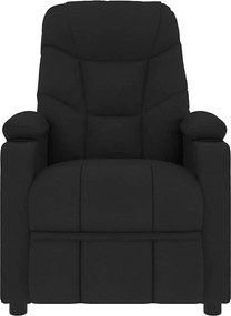 vidaXL Πολυθρόνα Ανακλινόμενη Μαύρη Υφασμάτινη