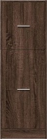vidaXL Συρταριέρα Γενικής Χρήσης Καφέ Δρυς 40x41x118 εκ. Επεξ. Ξύλο