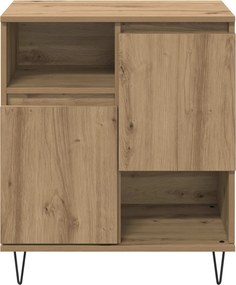 vidaXL Πλαϊνό γραφείο Artisan Oak 60 x 35 x 70 cm