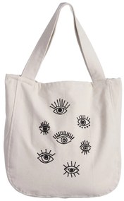 Τσάντα Θαλάσσης (45x45) Nef-Nef Homeware Eyes On Me Ecru