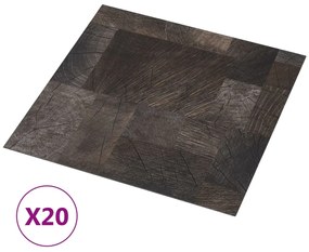 vidaXL Δάπεδο Αυτοκόλλητο με Όψη Ξύλου 20 τεμ. 1,86 μ² από PVC