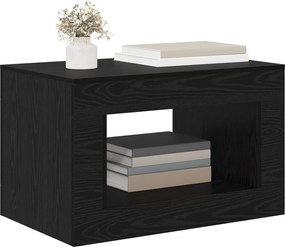 vidaXL Coffee Table Μαύρη Δρυς 80.5 x 50 x 50 cm Engineered Wood