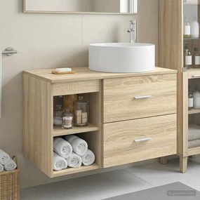 vidaXL Σετ Επίπλων Μπάνιου 2 τμχ. Sonoma Δρυς Επεξεργασμένο Ξύλο