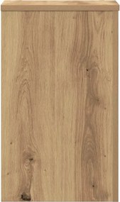 vidaXL Βάσεις Φυτών 2 τεμ. Αρτισιανή Δρυς 30x30x50 εκ. Επεξ. Ξύλο
